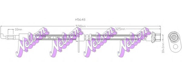 BROVEX-NELSON H5648 Тормозной шланг для TOYOTA (Тойота/тоета) BROVEX-NELSON H5648 Тормозной шланг для TOYOTA (Тойота/тоета)