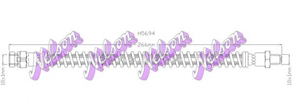 BROVEX-NELSON H5694 Тормозной шланг для MITSUBISHI FTO (Митсубиши/митсубиси Фто) BROVEX-NELSON H5694 Тормозной шланг для MITSUBISHI FTO (Митсубиши/митсубиси Фто)