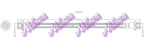 BROVEX-NELSON H5831 Тормозной шланг для NISSAN (Ниссан)