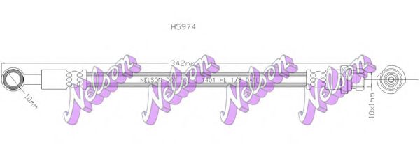 BROVEX-NELSON H5974 Шланг сцепления для MITSUBISHI PAJERO/SHOGUN (Митсубиши/митсубиси Пажэро/шогун) BROVEX-NELSON H5974 Шланг сцепления для MITSUBISHI PAJERO/SHOGUN (Митсубиши/митсубиси Пажэро/шогун)