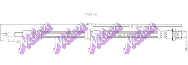 BROVEX-NELSON H5976 Тормозной шланг для MITSUBISHI MIRAGE (Митсубиши/митсубиси Мирагэ) BROVEX-NELSON H5976 Тормозной шланг для MITSUBISHI MIRAGE (Митсубиши/митсубиси Мирагэ)