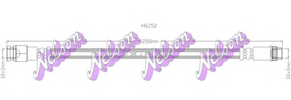 BROVEX-NELSON H6152 Тормозной шланг для CITROËN XSARA PICASSO (CитроËн Ксара пикассо) BROVEX-NELSON H6152 Тормозной шланг для CITROËN XSARA PICASSO (CитроËн Ксара пикассо)