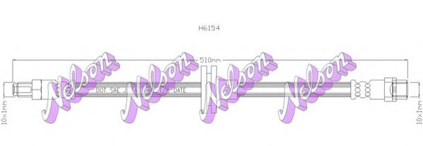 BROVEX-NELSON H6154 Тормозной шланг для BMW (Бмв) BROVEX-NELSON H6154 Тормозной шланг для BMW (Бмв)
