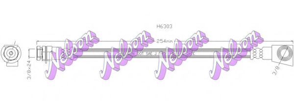 BROVEX-NELSON H6303 Тормозной шланг для JEEP LIBERTY (Джип Либэртъ) BROVEX-NELSON H6303 Тормозной шланг для JEEP LIBERTY (Джип Либэртъ)