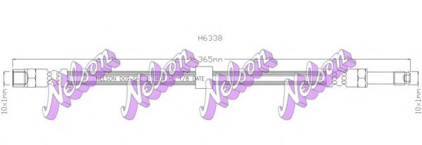 BROVEX-NELSON H6338 Тормозной шланг для SKODA (Шкода) BROVEX-NELSON H6338 Тормозной шланг для SKODA (Шкода)