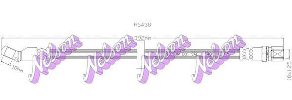 BROVEX-NELSON H6438 Тормозной шланг для LANCIA (Лансиа/лянча) BROVEX-NELSON H6438 Тормозной шланг для LANCIA (Лансиа/лянча)