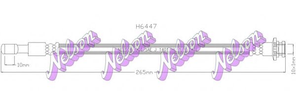 BROVEX-NELSON H6447 Шланг сцепления для NISSAN TERRANO II (Ниссан Террано 2) BROVEX-NELSON H6447 Шланг сцепления для NISSAN TERRANO II (Ниссан Террано 2)