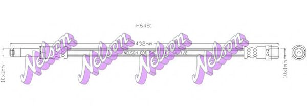 BROVEX-NELSON H6481 Тормозной шланг для MERCEDESBENZ (Мерседес бенц) BROVEX-NELSON H6481 Тормозной шланг для MERCEDESBENZ (Мерседес бенц)