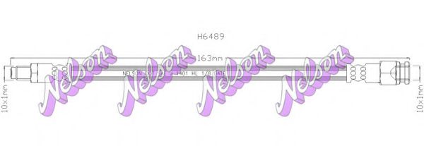 BROVEX-NELSON H6489 Тормозной шланг для FIAT (Фиат) BROVEX-NELSON H6489 Тормозной шланг для FIAT (Фиат)