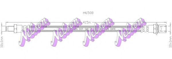 BROVEX-NELSON H6508 Тормозной шланг для TOYOTA HILUX II (Тойота/тоета Хилуx 2) BROVEX-NELSON H6508 Тормозной шланг для TOYOTA HILUX II (Тойота/тоета Хилуx 2)
