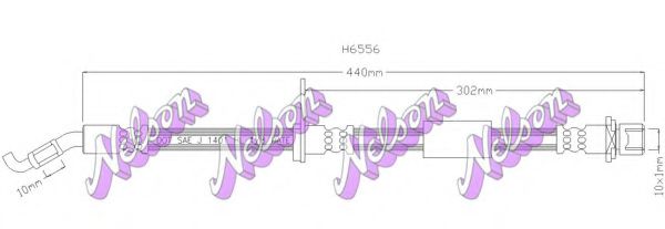 BROVEX-NELSON H6556 Тормозной шланг для DAIHATSU STORIA (Дайхатсу Сториа) BROVEX-NELSON H6556 Тормозной шланг для DAIHATSU STORIA (Дайхатсу Сториа)