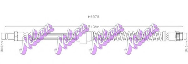 BROVEX-NELSON H6578 Тормозной шланг для NISSAN (Ниссан) BROVEX-NELSON H6578 Тормозной шланг для NISSAN (Ниссан)