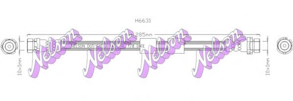 BROVEX-NELSON H6631 Тормозной шланг для FORD (Форд) BROVEX-NELSON H6631 Тормозной шланг для FORD (Форд)