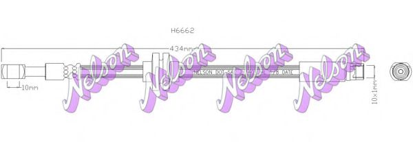 BROVEX-NELSON H6662 Тормозной шланг для CHEVROLET VOLT (Шевроле Vолт) BROVEX-NELSON H6662 Тормозной шланг для CHEVROLET VOLT (Шевроле Vолт)