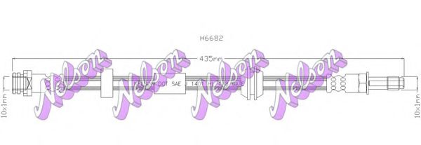 BROVEX-NELSON H6682 Тормозной шланг для FORD (Форд) BROVEX-NELSON H6682 Тормозной шланг для FORD (Форд)