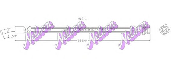 BROVEX-NELSON H6741 Тормозной шланг для HYUNDAI AVANTE (Хендай Аvантэ) BROVEX-NELSON H6741 Тормозной шланг для HYUNDAI AVANTE (Хендай Аvантэ)