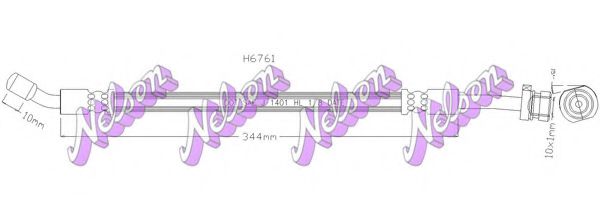 BROVEX-NELSON H6761 Тормозной шланг для HYUNDAI VERACRUZ (Хендай Vэраcруз) BROVEX-NELSON H6761 Тормозной шланг для HYUNDAI VERACRUZ (Хендай Vэраcруз)