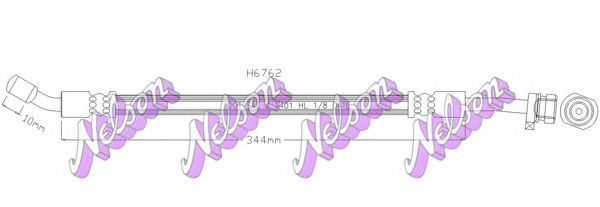 BROVEX-NELSON H6762 Тормозной шланг для HYUNDAI VERACRUZ (Хендай Vэраcруз) BROVEX-NELSON H6762 Тормозной шланг для HYUNDAI VERACRUZ (Хендай Vэраcруз)