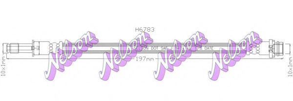 BROVEX-NELSON H6783 Тормозной шланг для FORD (Форд) BROVEX-NELSON H6783 Тормозной шланг для FORD (Форд)