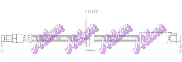 BROVEX-NELSON H6793Q Тормозной шланг для FORD (Форд) BROVEX-NELSON H6793Q Тормозной шланг для FORD (Форд)