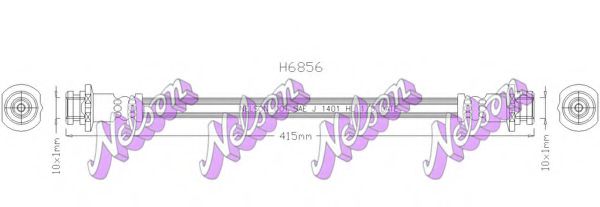 BROVEX-NELSON H6856 Тормозной шланг для NISSAN NP300 (Ниссан Нп300) BROVEX-NELSON H6856 Тормозной шланг для NISSAN NP300 (Ниссан Нп300)