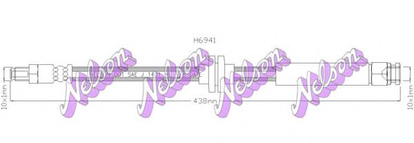 BROVEX-NELSON H6941 Тормозной шланг для FIAT (Фиат) BROVEX-NELSON H6941 Тормозной шланг для FIAT (Фиат)