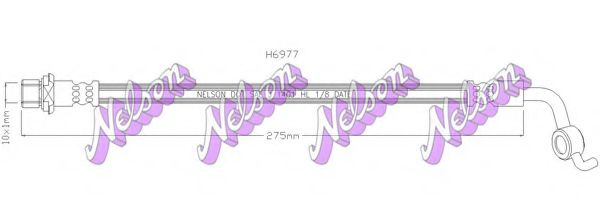 BROVEX-NELSON H6977 Тормозной шланг для TOYOTA (Тойота/тоета) BROVEX-NELSON H6977 Тормозной шланг для TOYOTA (Тойота/тоета)