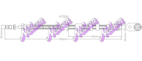 BROVEX-NELSON H7000 Тормозной шланг для FORD (Форд) BROVEX-NELSON H7000 Тормозной шланг для FORD (Форд)