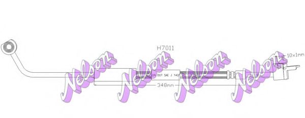 BROVEX-NELSON H7011 Тормозной шланг для JEEP LIBERTY (Джип Либэртъ) BROVEX-NELSON H7011 Тормозной шланг для JEEP LIBERTY (Джип Либэртъ)
