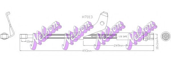 BROVEX-NELSON H7013 Тормозной шланг для OPEL ANTARA (Опель Антара) BROVEX-NELSON H7013 Тормозной шланг для OPEL ANTARA (Опель Антара)