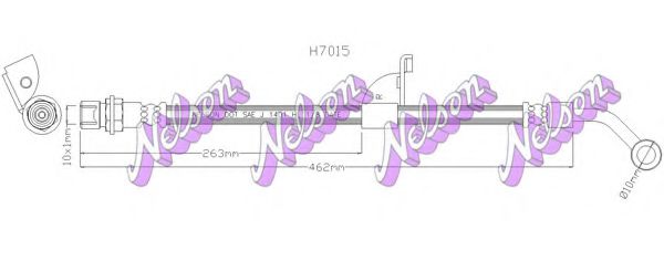 BROVEX-NELSON H7015 Тормозной шланг для OPEL ANTARA (Опель Антара) BROVEX-NELSON H7015 Тормозной шланг для OPEL ANTARA (Опель Антара)