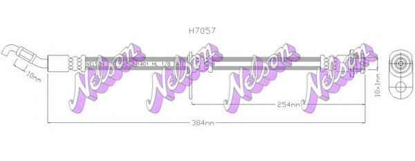 BROVEX-NELSON H7057 Тормозной шланг для SUZUKI SX4 (Сузуки Сх4) BROVEX-NELSON H7057 Тормозной шланг для SUZUKI SX4 (Сузуки Сх4)