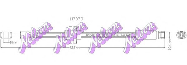 BROVEX-NELSON H7079 Тормозной шланг для OPEL AMPERA (Опель Ампэра) BROVEX-NELSON H7079 Тормозной шланг для OPEL AMPERA (Опель Ампэра)