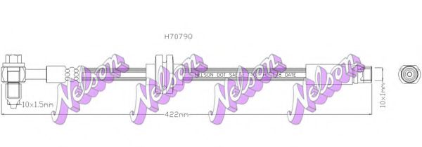 BROVEX-NELSON H7079Q Тормозной шланг для OPEL AMPERA (Опель Ампэра) BROVEX-NELSON H7079Q Тормозной шланг для OPEL AMPERA (Опель Ампэра)