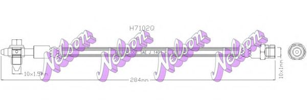 BROVEX-NELSON H7102Q Тормозной шланг для SEAT ALHAMBRA (Сеат Альхамбра) BROVEX-NELSON H7102Q Тормозной шланг для SEAT ALHAMBRA (Сеат Альхамбра)