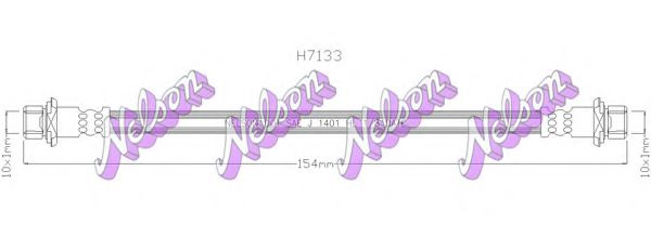 BROVEX-NELSON H7133 Тормозной шланг для TOYOTA (Тойота/тоета) BROVEX-NELSON H7133 Тормозной шланг для TOYOTA (Тойота/тоета)
