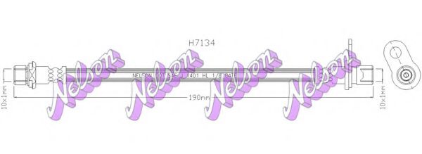BROVEX-NELSON H7134 Тормозной шланг для TOYOTA (Тойота/тоета) BROVEX-NELSON H7134 Тормозной шланг для TOYOTA (Тойота/тоета)