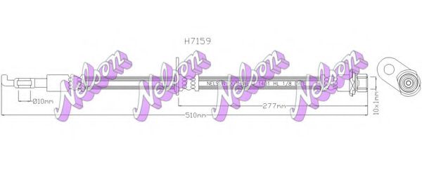 BROVEX-NELSON H7159 Тормозной шланг для LEXUS (Лексус) BROVEX-NELSON H7159 Тормозной шланг для LEXUS (Лексус)
