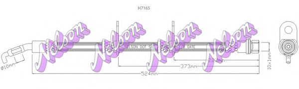 BROVEX-NELSON H7165 Тормозной шланг для LEXUS (Лексус) BROVEX-NELSON H7165 Тормозной шланг для LEXUS (Лексус)