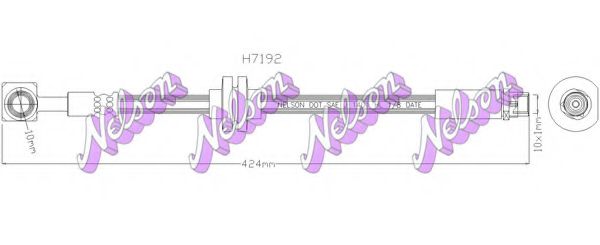 BROVEX-NELSON H7192 Тормозной шланг для OPEL AMPERA (Опель Ампэра) BROVEX-NELSON H7192 Тормозной шланг для OPEL AMPERA (Опель Ампэра)