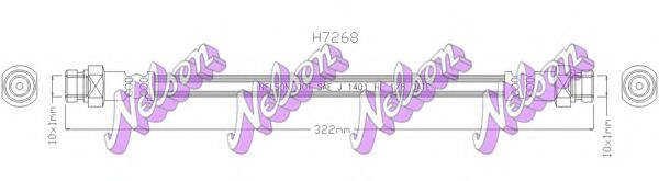 BROVEX-NELSON H7268 Тормозной шланг для MITSUBISHI I (Митсубиши/митсубиси И) BROVEX-NELSON H7268 Тормозной шланг для MITSUBISHI I (Митсубиши/митсубиси И)