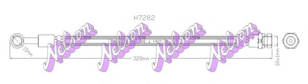 BROVEX-NELSON H7282 Тормозной шланг для HYUNDAI EMBERA V (Хендай Эмбэра v) BROVEX-NELSON H7282 Тормозной шланг для HYUNDAI EMBERA V (Хендай Эмбэра v)