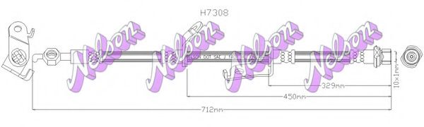 BROVEX-NELSON H7308 Тормозной шланг для TOYOTA ESTIMA III (Тойота/тоета Эстима 3) BROVEX-NELSON H7308 Тормозной шланг для TOYOTA ESTIMA III (Тойота/тоета Эстима 3)