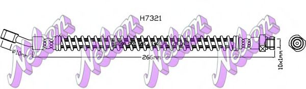 BROVEX-NELSON H7321 Тормозной шланг для KIA MAGENTIS (Киа Магэнтис) BROVEX-NELSON H7321 Тормозной шланг для KIA MAGENTIS (Киа Магэнтис)