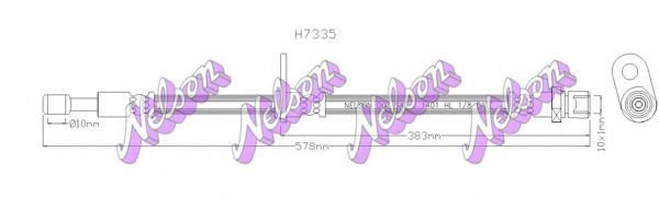 BROVEX-NELSON H7335 Тормозной шланг для SUBARU XV / CROSSTREK (Субару Xv / cросстрэк) BROVEX-NELSON H7335 Тормозной шланг для SUBARU XV / CROSSTREK (Субару Xv / cросстрэк)