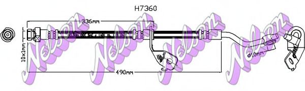 BROVEX-NELSON H7360 Тормозной шланг для HYUNDAI TUCSON (Хендай Туксон) BROVEX-NELSON H7360 Тормозной шланг для HYUNDAI TUCSON (Хендай Туксон)