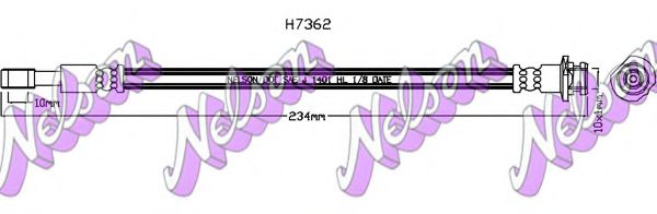 BROVEX-NELSON H7362 Тормозной шланг для NISSAN (Ниссан) BROVEX-NELSON H7362 Тормозной шланг для NISSAN (Ниссан)