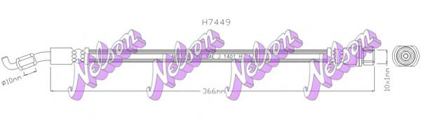 BROVEX-NELSON H7449 Тормозной шланг для LEXUS (Лексус) BROVEX-NELSON H7449 Тормозной шланг для LEXUS (Лексус)