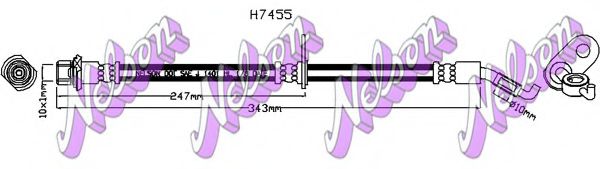 BROVEX-NELSON H7455 Тормозной шланг для TOYOTA (Тойота/тоета) BROVEX-NELSON H7455 Тормозной шланг для TOYOTA (Тойота/тоета)