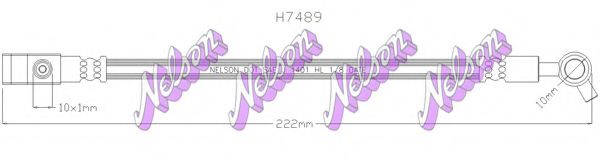 BROVEX-NELSON H7489 Тормозной шланг для INFINITI M35 (Инфинити М35)